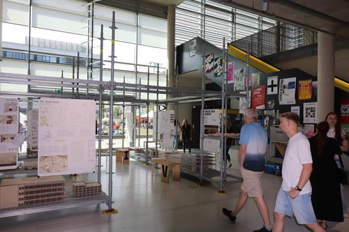 Ausstellung am Fachbereich Architektur.